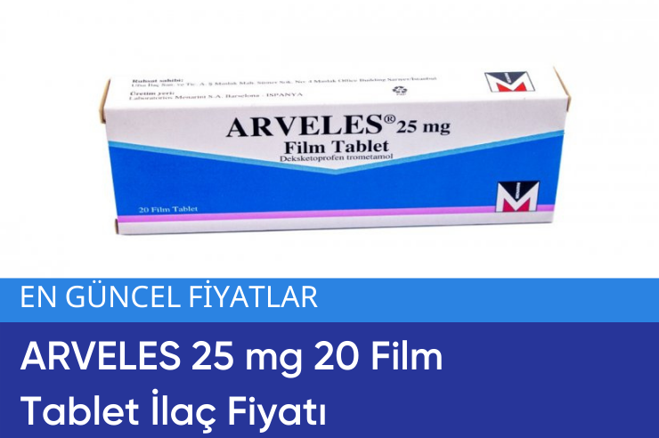 ARVELES 25 mg 20 Film Tablet İlaç Fiyatı